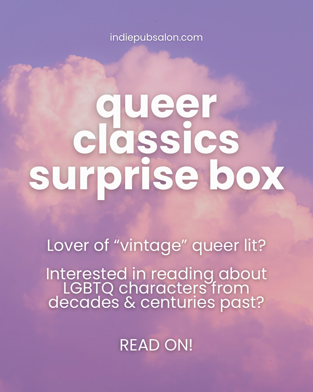 Queer Classics Surprise Box of 3 Books!