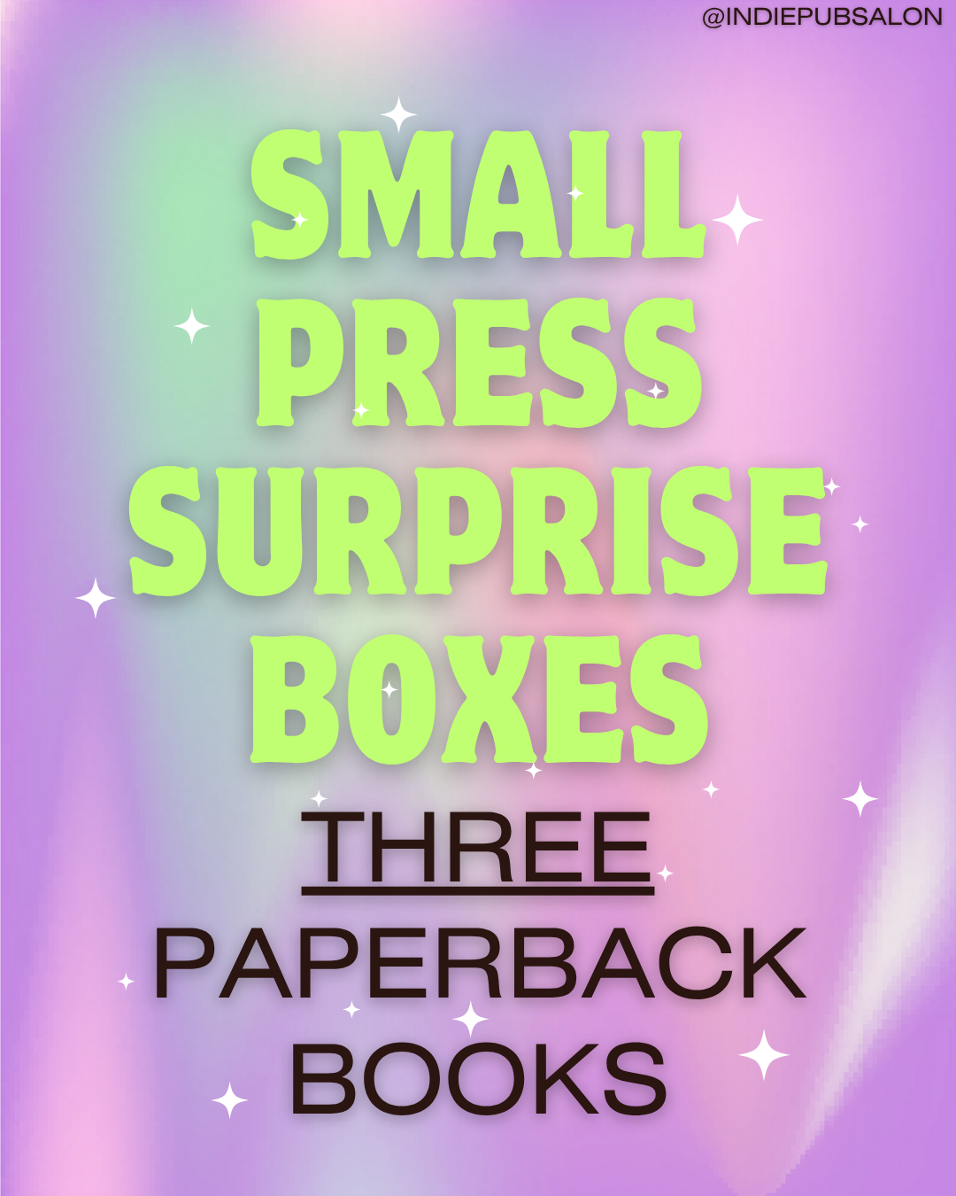 Small Press Surprise Box- Three (3) Paperback Books!