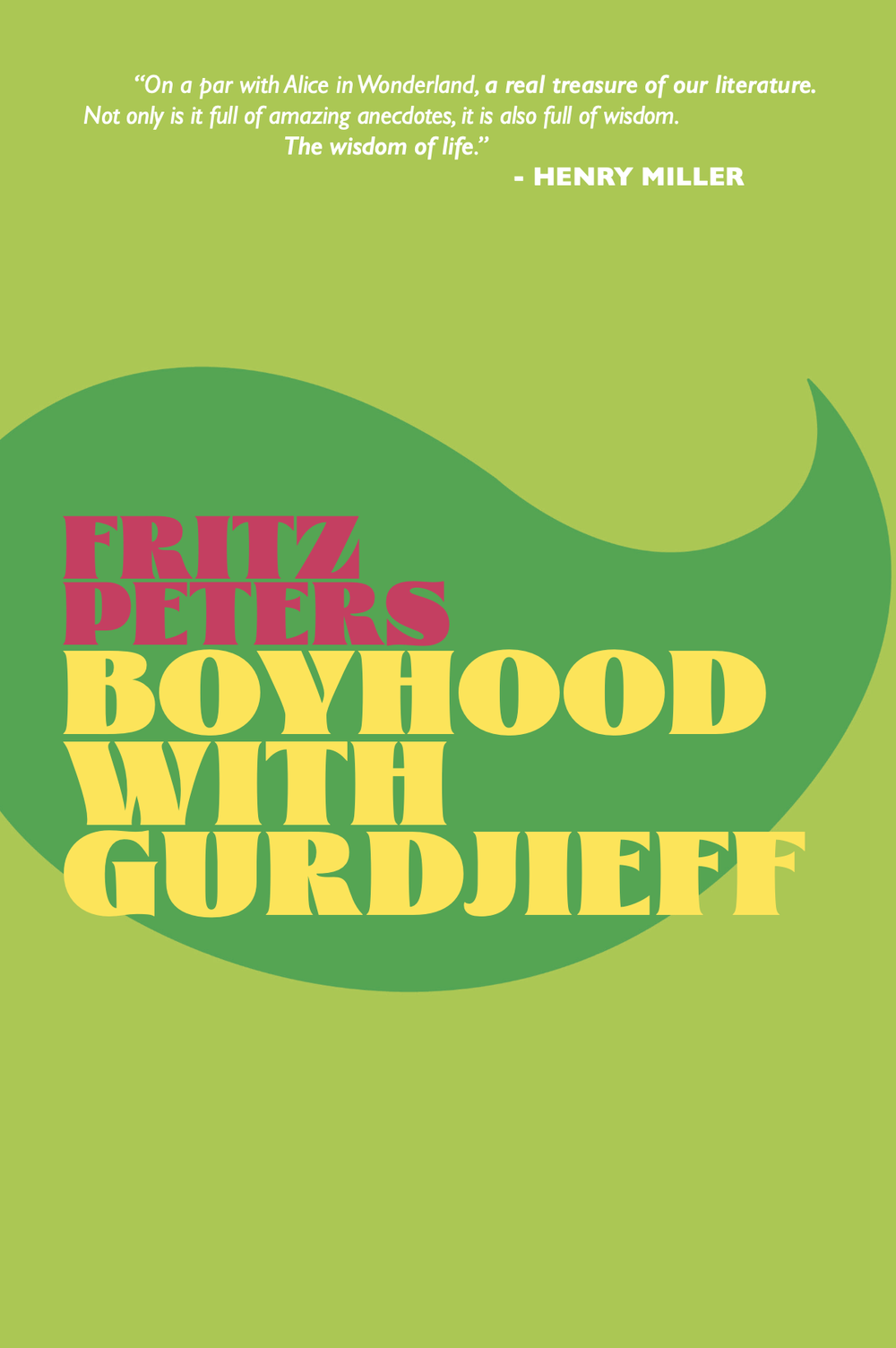 Boyhood with Gurdjieff by Fritz Peters PB